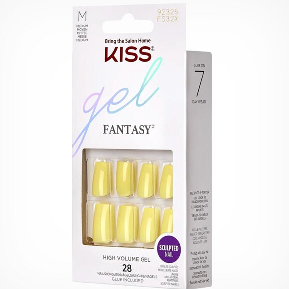 KISS Gel Fantasy Medium Length Nails - Get Real - Picture 1 of 7